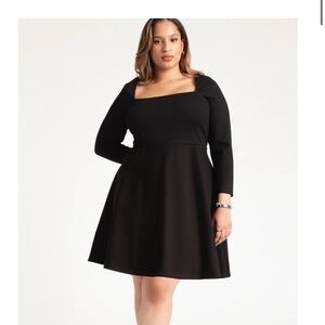 Eloquii Square Neck Mini Dress